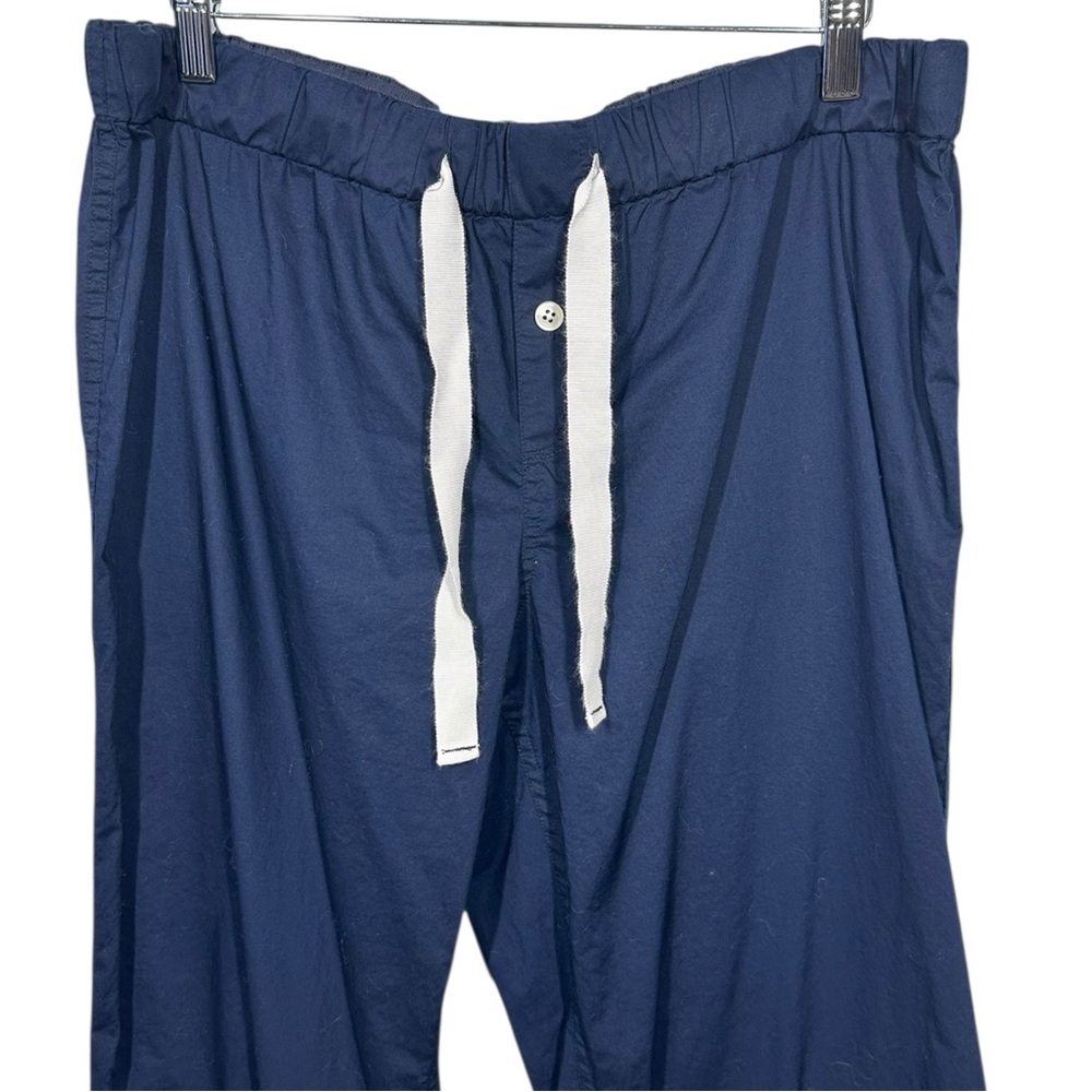 J. Crew Womens Classic Pajama 2 Piece Pant Set PL/PM Piped Trim Preppy Lounge - Picture 12 of 14